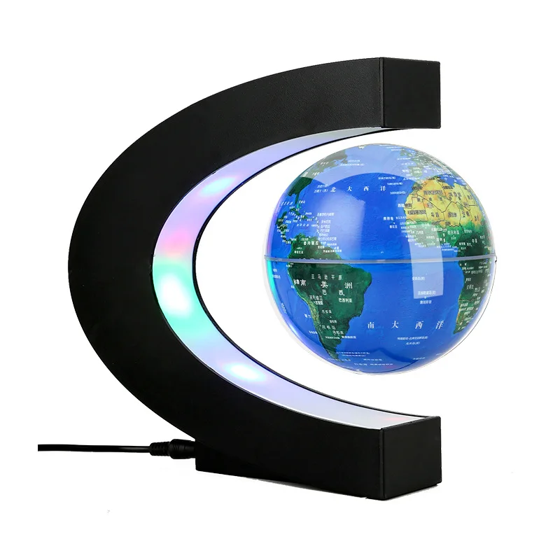 СВЕТОДИОДНЫЙ Магнитный глобус Карта мира плавающий Настольный ночной Светильник maglev настольная лампа для подарка на день рождения украшение дома