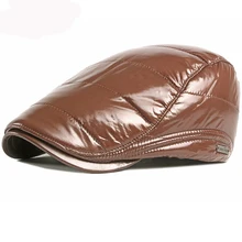 HT2886, берет, Толстая теплая зимняя шапка для мужчин и женщин, ветрозащитная Водонепроницаемая шапка, Ретро стиль, регулируемая, плюща, газетчик, плоская кепка для мужчин и женщин, берет