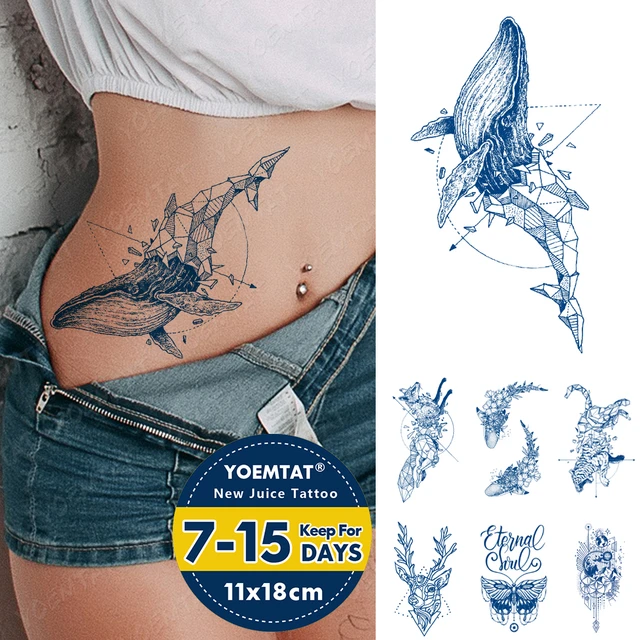 Mão duradoura volta tatuagem para mulher homens falso tatuagem à prova  dwaterproof água flor tatuagem adesivos moda braço tatuagem novas tatuagens  temporárias - AliExpress