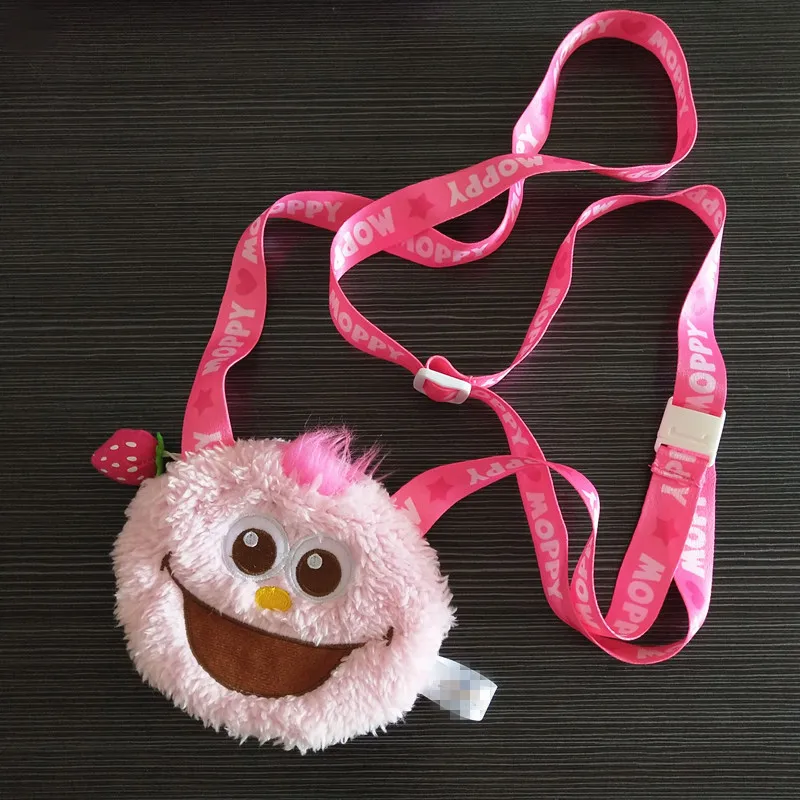 Disney Movie Sesame Street Cartoon Moppy Pink Plush One Shoulder Bag Toy 12*15cm Beautiful Children's Christmas Presents