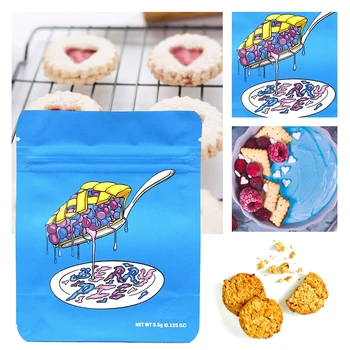 

25pcs Mylar Bags Resealable Zipper Smell Proof Storage Bags Stand-Up Bottoms Heatseal Food Safe Foil Bags for Packing Storing