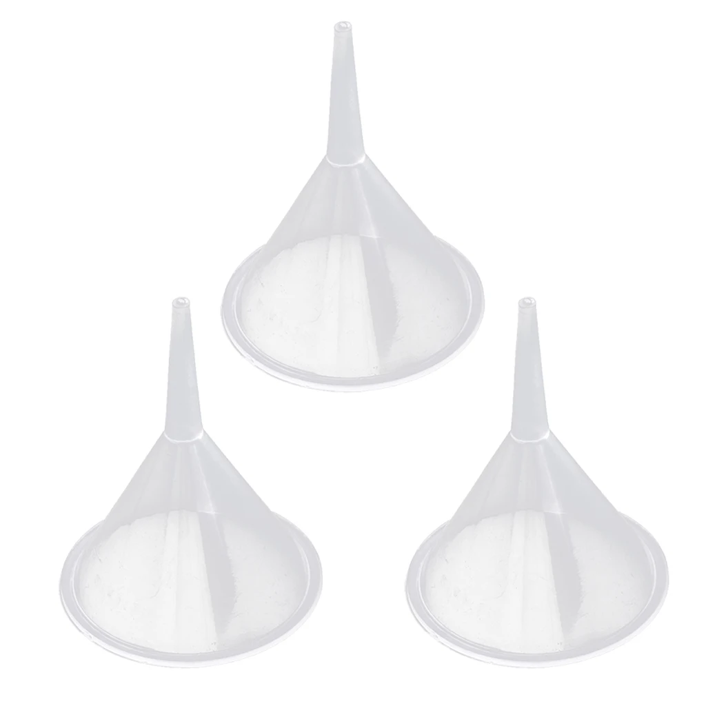 3 Pieces/Pack Small Plastic Funnels For Diffuser Bottle Mini Liquid Oil Funnels Kitchen Tools 40mm Diameter