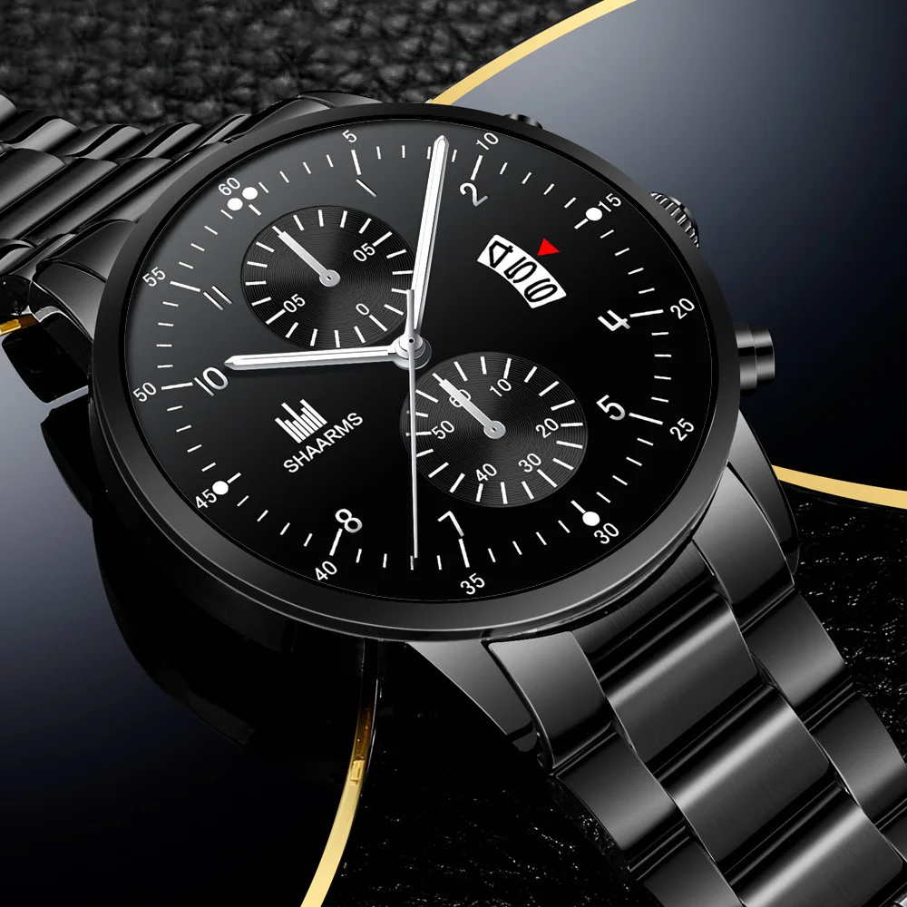 

Business Luxury Men Calendar Watches Men Stainless Steel Casual Quartz Watch Relogio Masculino Male Wristwatch Reloj Hombre Hot
