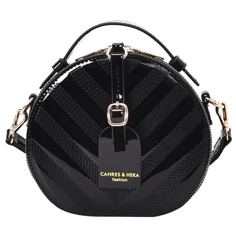 

191217 iVog New Arrival Everyday Female Small Fashion Messenger Shoulder Handbag Clutch Round Bags for Women 2019