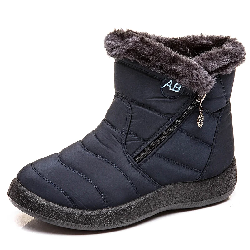 Женские ботинки; очень теплые зимние ботинки; зимняя обувь; женские повседневные ботильоны; botas Mujer; водонепроницаемые зимние ботинки; женские ботинки - Цвет: K05 Blue