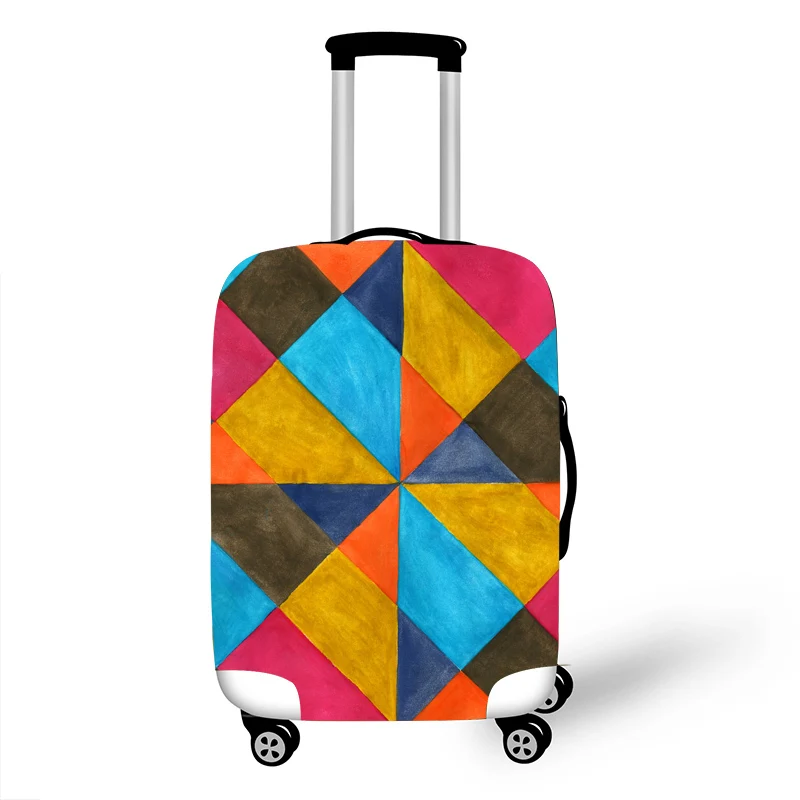 Эластичный Защитный чехол для багажа, защитный чехол для чемодана, чехлы на колесиках, Чехлы, 3D аксессуары для путешествий Geometri Pattern1
