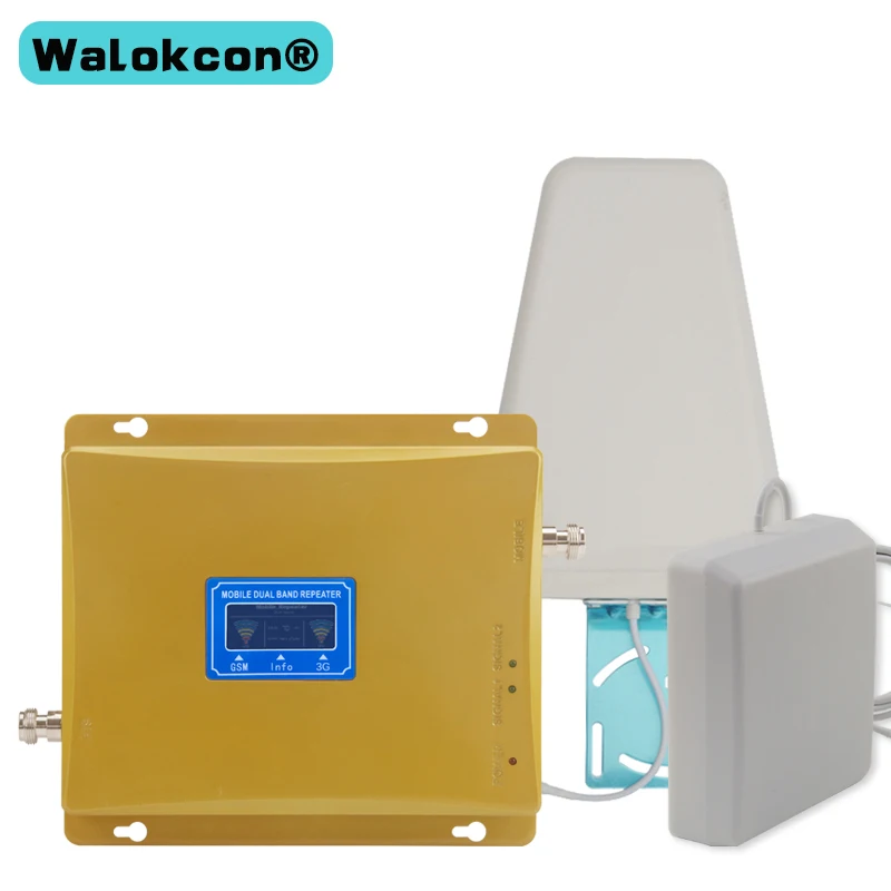 US $144.57 2g 3g Dual Band Repeater Mobile Phone Signal Repeater 3G WCDMA UMTS Cellular Signal Amplifier 3G Booster Antenna 70dB