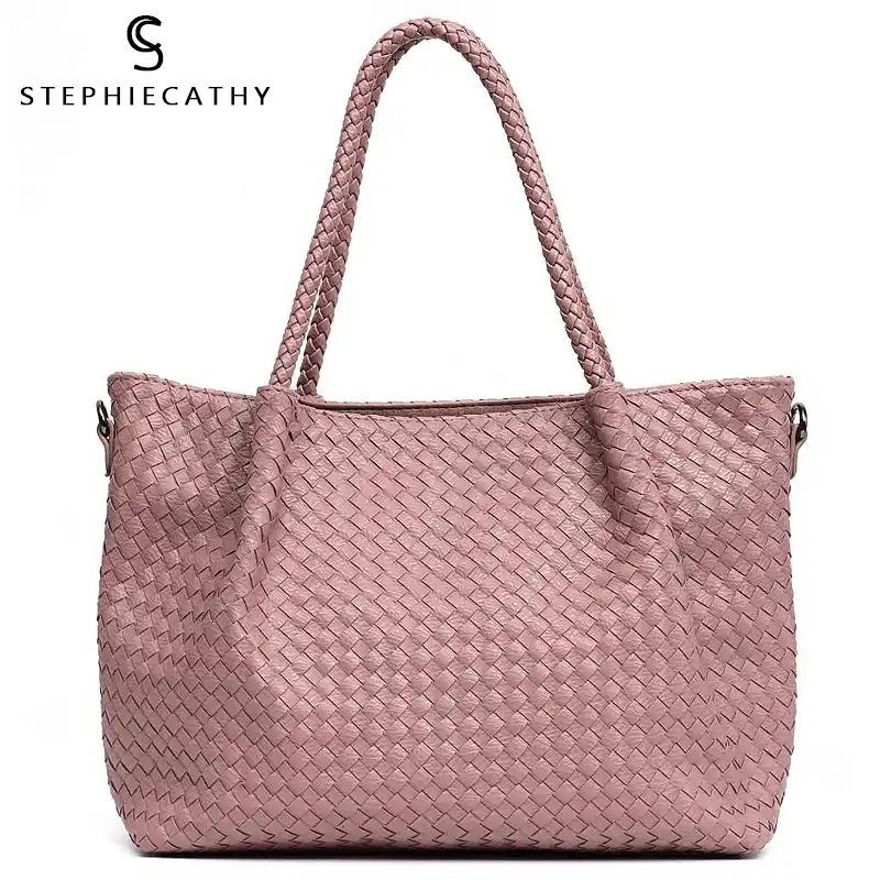 woven tote handbag