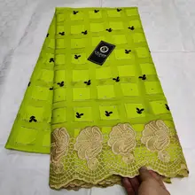 Изумрудно-зеленое на шнуровке ткань швейцарская кружевная ткань с камнями нигерийская кружевная ткань tissu africain broderie coton высокое качество 5 ярдов