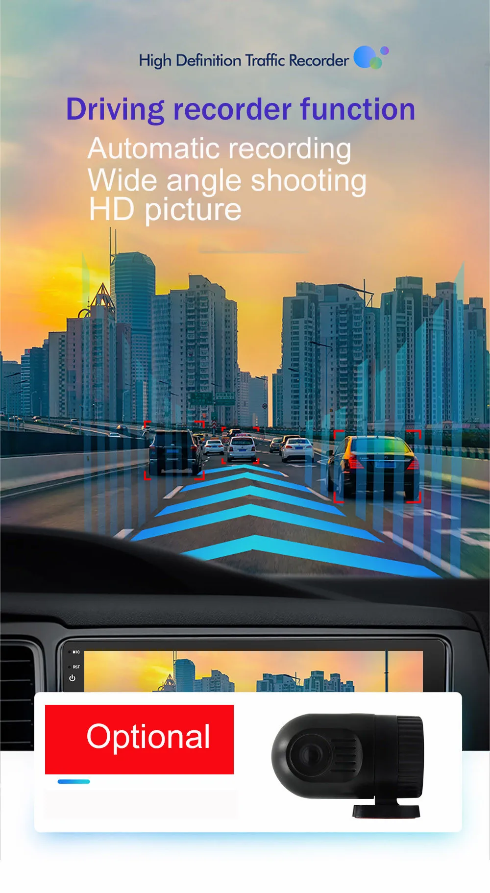 9 Inch Car HD Touch Screen Bluetooth Android Stereo Player 2 Din Radio GPS Navigation Mirror link  MP5 Android 8.1 Support WIFi (15)