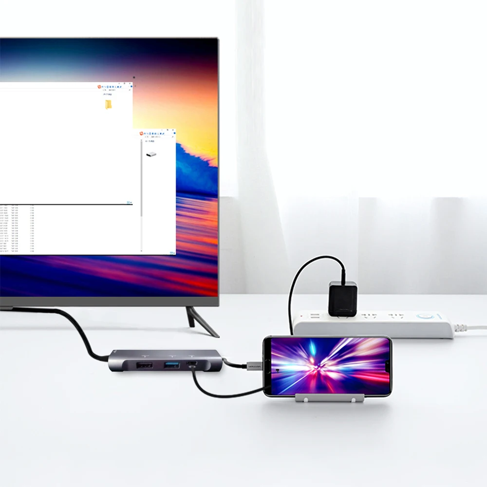 Телефонный адаптер для samsung S9 Plus Note 9 Dex кабель USB C к HDMI адаптер для Macbook type C концентратор для huawei mate P20 Pro