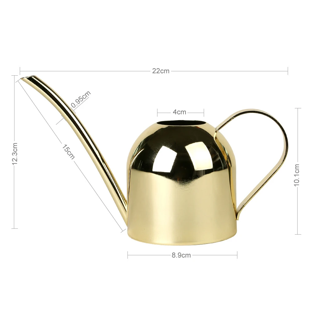 Stainless Steel Watering Pot Gardening Potted Small Watering Can Use Handle Perfect For Watering Plants Flower Garden Tool Stainless Steel Watering Pot Gardening Potted Small Watering Can Use Handle Perfect For Watering Plants Flower Garden Tool