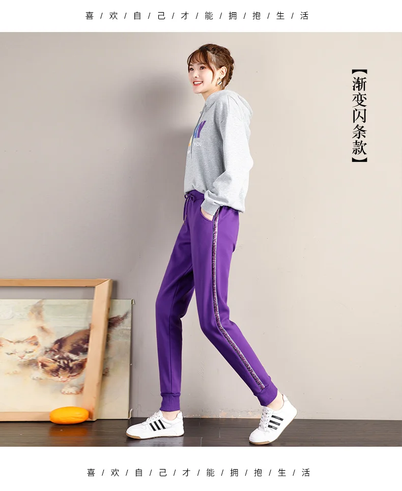 chino pants Winter Women Warm Harem Pants Casual Korean Style Stacked Joggers Thicken Woolen Sweatpants Black Fleece High Waist for Women baggy jeans