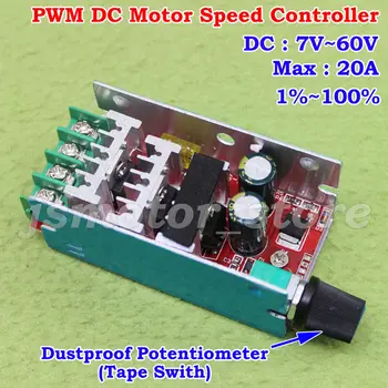 

DC 12V 18V 24V 36V 48V 60V 20A hho PWM controller DC Motor Controller Speed Regulator Switch