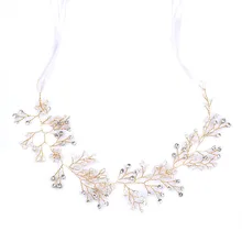 Изысканный хрусталь свадебная лента для волос Европейская и американская невеста аксессуары для волос свадебный ободок платье