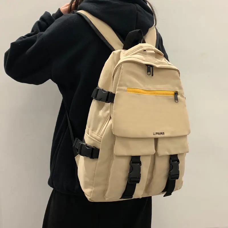 

2020 Large Oxford Backpack Women School Bags for Teenage Girls Teen Black Bagpack Preppy Style Campus Student Back Pack Female