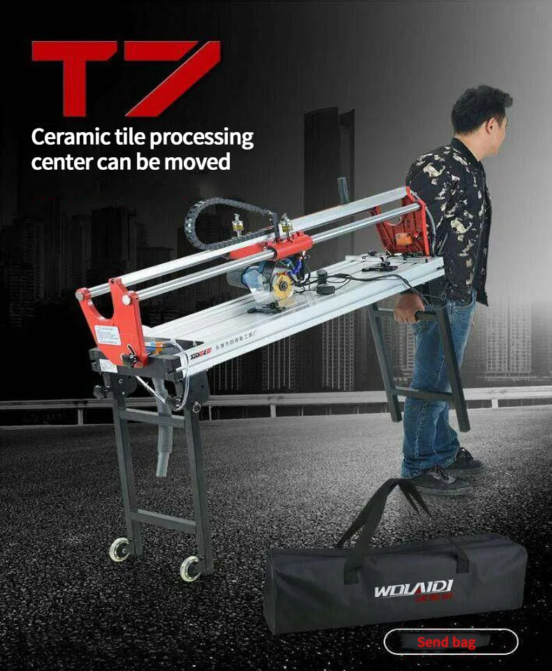 Portable electric desktop automatic tile cutting machine stone floor tile cutting chamfer edging microcrystalline stone 45 degre