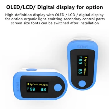 

Fingertip OximeterBluetooth 4.0LED dual color display Home family Pulse Oxymeter finger pulse oximeter for IOS Android system