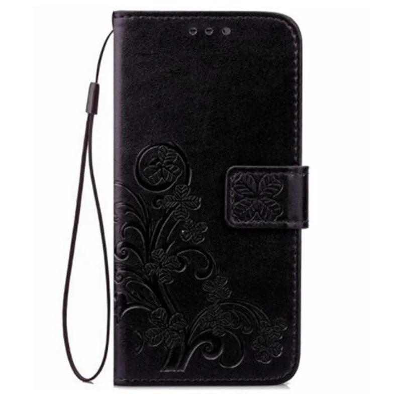 Flower Coque Leather Case for HTC Desire 516 610 616 620 620G 816 816G 820G 820 Eye 828 Cases Wallet Protective Phone Cover - Цвет: 2Black