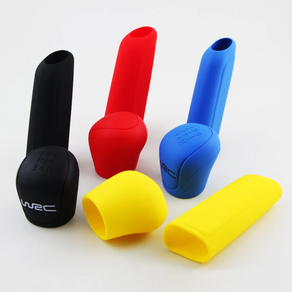 

Silicone Black Automobile DSG Gear Shift Knob Protector Car Handbrake Handle Cover Case for Ford Focus