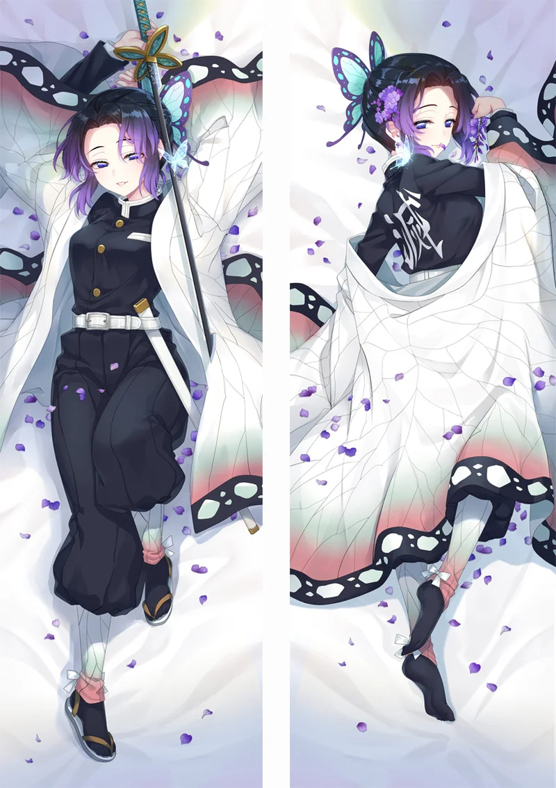 Демон убийца: Kimetsu без Yaiba камадо Nezuko кохау Shinobu Косплэй Подушка Dakimakura Чехол