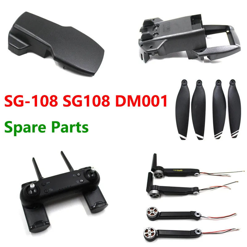RC Drone SG -108 SG108 DM001 Original Spare Parts Main Blade Propeller Charger Motor Arm arm Body Shell Remote Control etc. | Игрушки и