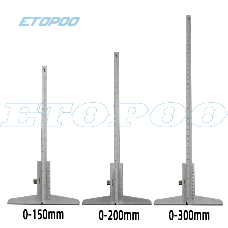 

0-150mm 0-200mm 0-300mm Depth Vernier Caliper 0.02mm Steel Metric Gauge Micrometer 6inch 8inch 12inch depth Measuring Tools