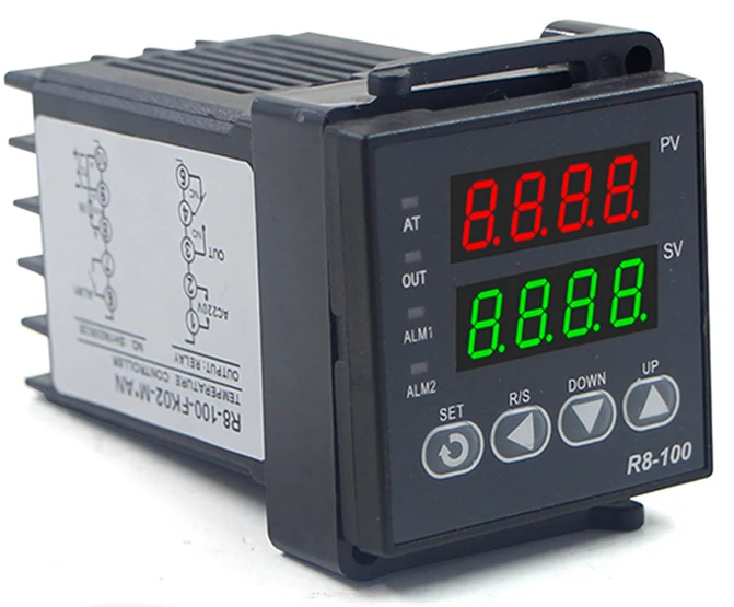 CG R8-100 цифровой регулятор температуры Термостат K Тип SSR выход 40DA SSR реле K/J винт M6 1 м термопары зонд РКЦ - Цвет: R8-100 pt100 relay