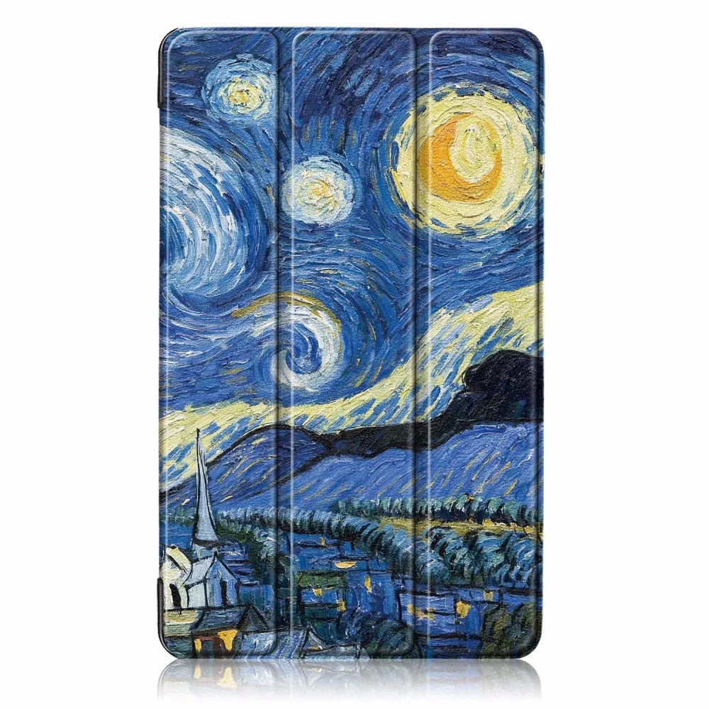 Чехол для Amazon New Fire 7 чехол с принтом PU кожаный чехол-подставка для Amazon Fire 7 9th generation чехол Funda+ стилус