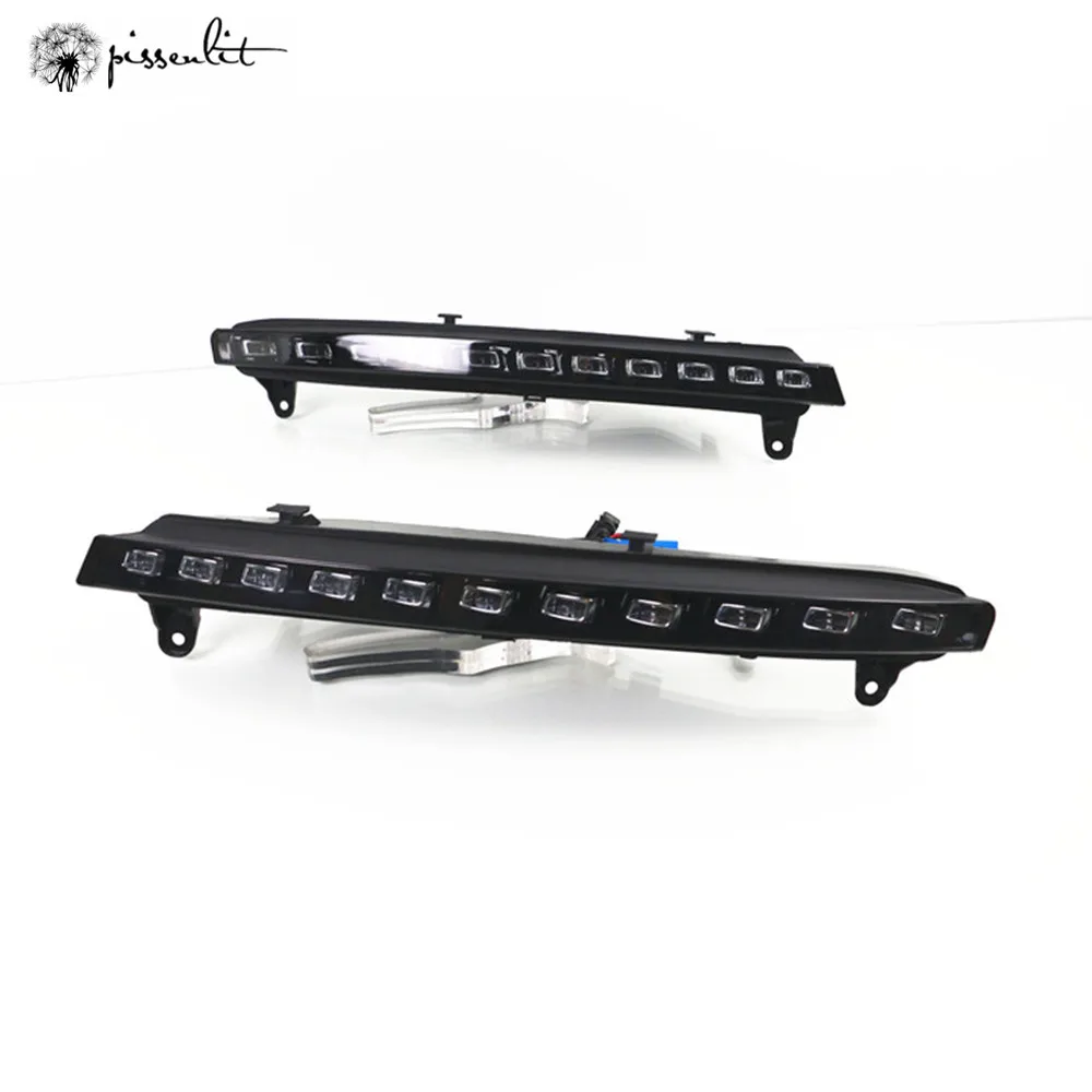 Fits for Audi Q7 2006-2009 Car Accessories White Lights Daytime Running Light Yellow Turning LED Fog Vehicle | Автомобили и