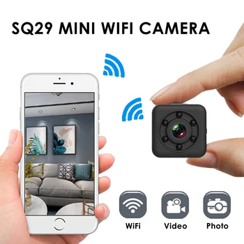 

SQ29 Mini Security Camera 480P FHD Wifi Camera with Waterproof Shell Night Version Motion DVR Micro Camera Sport DV Camcorder