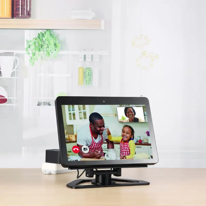 Регулируемый кронштейн, алюминиевый офисный держатель, вращение на 360 градусов, Домашняя Базовая подставка для Amazon Echo Show 2-го поколения