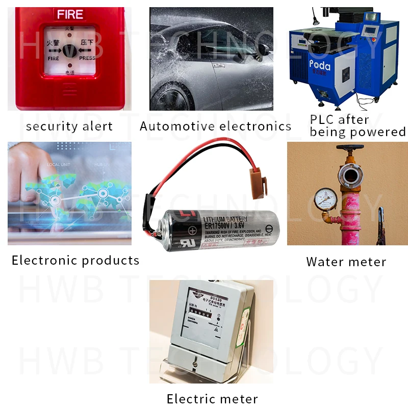 25 шт. ER17500V ER17/50 CS1W-BAT01 3,6 В 2700 мАч литиевая батарея plc с коричневыми штекерами разъемы