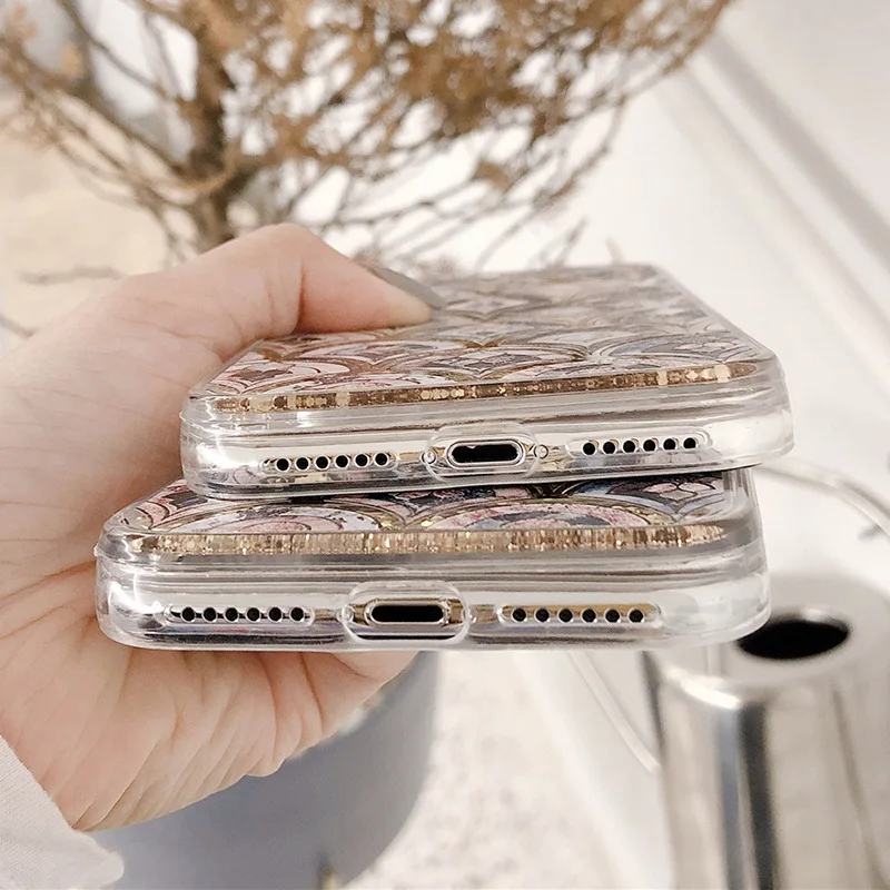 Чехол для iPhone XS MAX XR X 7 Plus 8 6 6S с блестками|Бамперы| |