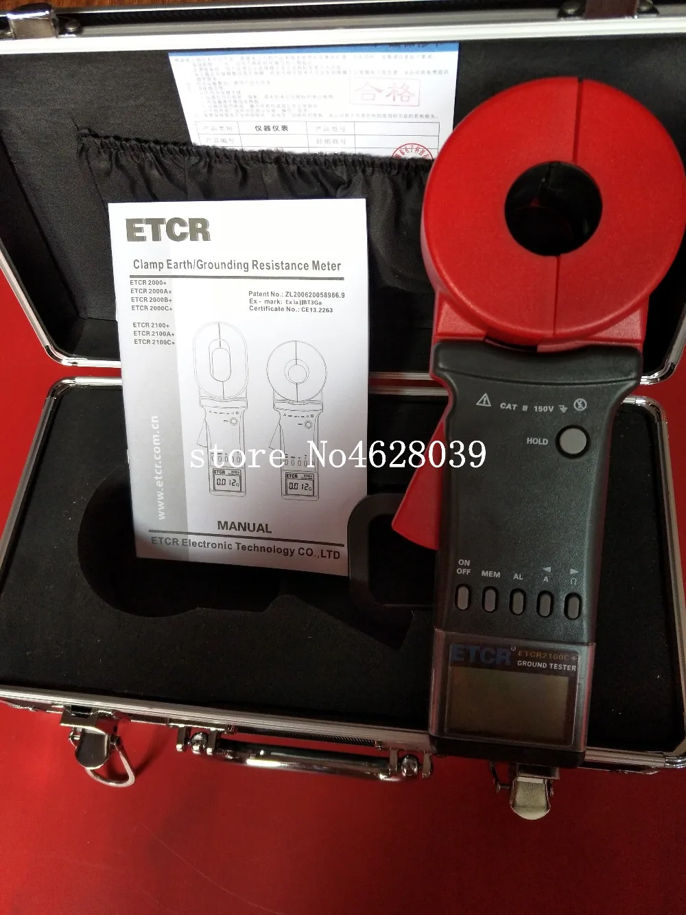 CE ETCR2100C+ зажим Сопротивление заземления тестер 0,01-1200 32 мм 0.00mA-20.0A высокое качество