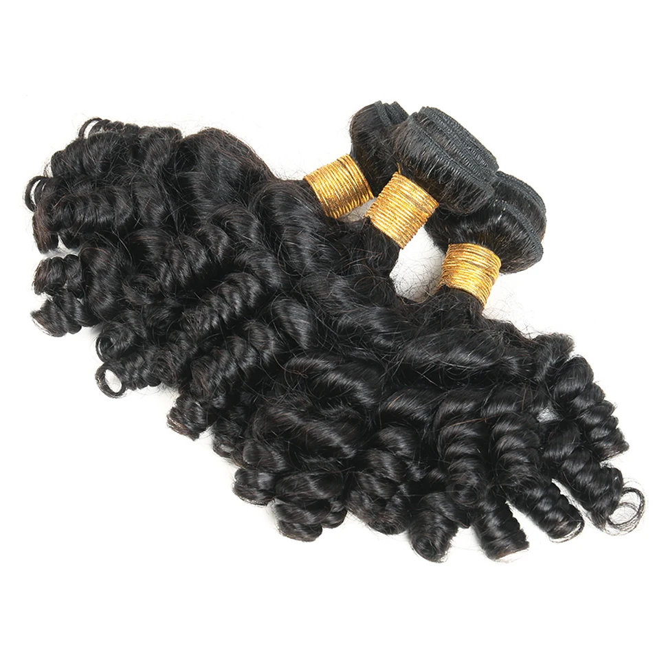 bouncy  curly human hair bundles 1