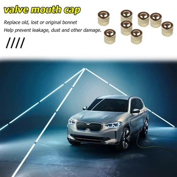

Copper Car Tire Valve Stem Caps Wide Scope of Application Simplicity Auto Wheel Tyre Valve Airtight Caps Dust Covers