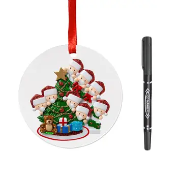

2021 Quarantine Christmas Party Personalized Survivored Family Customized Christmas Decorating Kit DIY Creative Gift with Pen