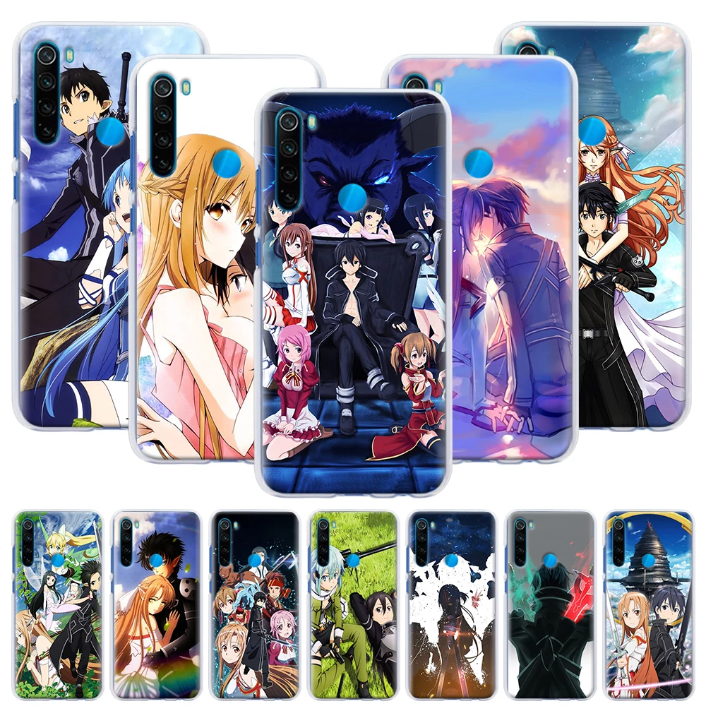 Чехол для телефона Sword Art Online SAO anime Xiaomi Redmi Note 6 7 8T 9S 9 Pro K30 K20 6A 7A 8A жесткий чехол