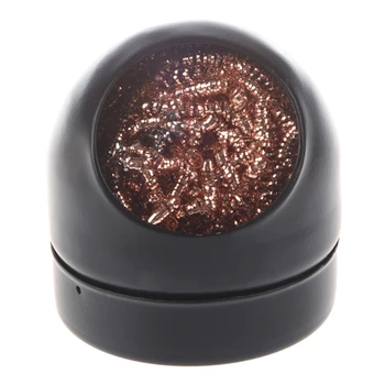 

Soldering Iron Tip Cleaning Wire Nozzle Cleaner Ball w Storage Holder