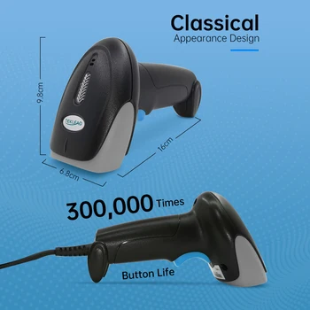 

Low price barcode scanner CCD Sensor for 1D bar code in retail store shop warehouse High speed no driver software