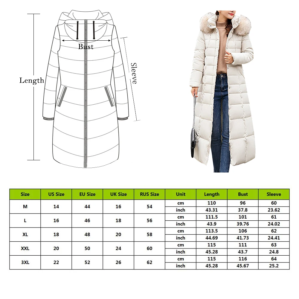 WENYUJH, осенне-зимнее женское пальто размера плюс, модное хлопковое длинное пальто с капюшоном, Новые Длинные парки, теплые куртки, Женское зимнее пальто