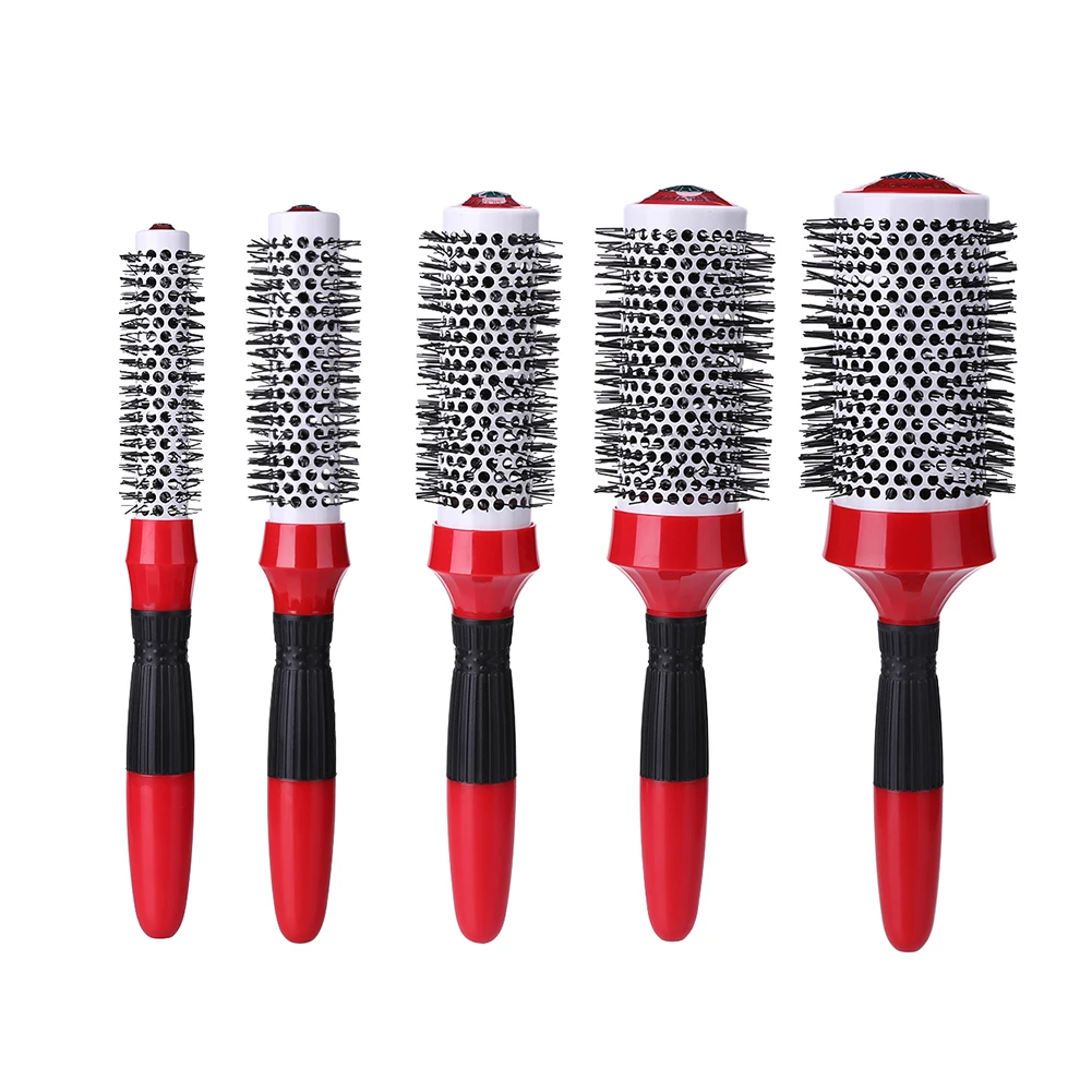 

Roller Comb Ceramic Ion Curly Hair Brush Heat Resistant Portable Hair Brush Hair Styling Hairbrush Hairdressing Comb Round Tools