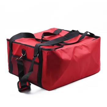 

Holds Pizza Delivery Bag 16 inch With Zipper Oxford Cloth Insulated Food Storage High Quality