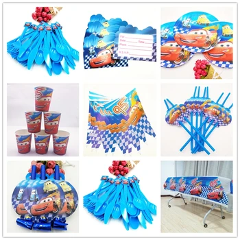 

Disney Lightning Mcqueen Paperboard Set Disney Kids Birthday/Christmas Lightning Mcqueen Theme Party Supplies