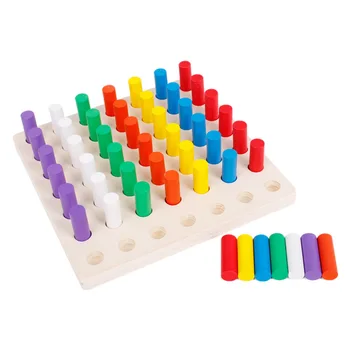 

Montessori Sensory Toys Learning & Educational Math Games Wooden Board Color Visual Sense Toys for Childern Early Education Toys
