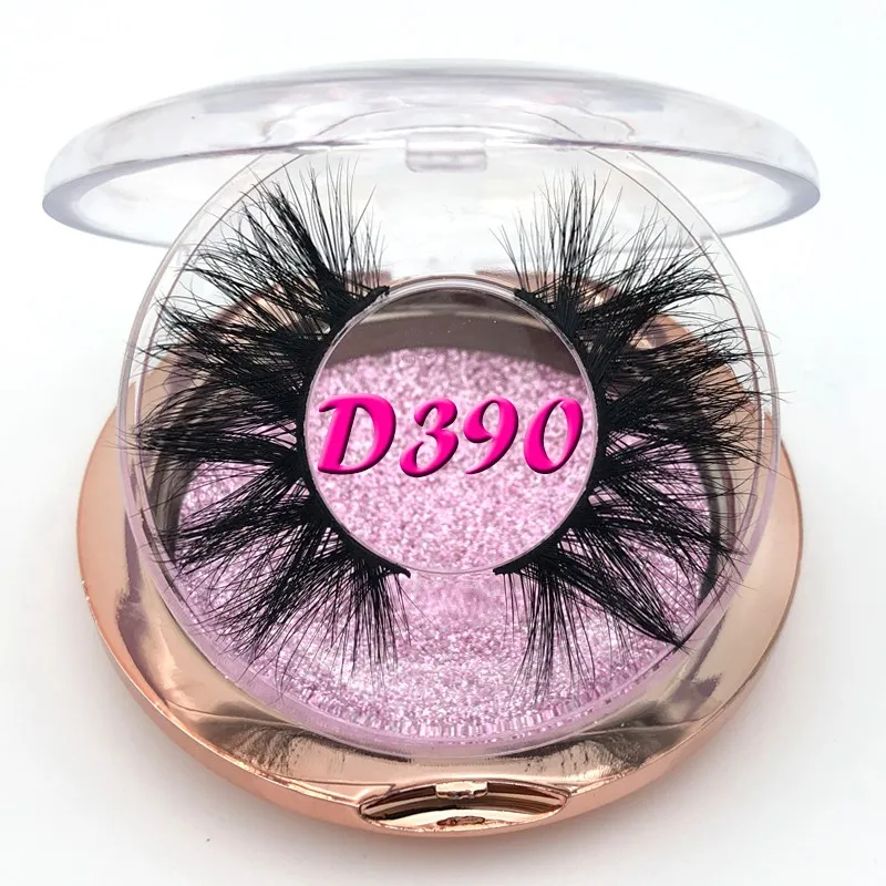 

Mikiwi D390 Mink Eyelashes 3D Mink Lashes Thick HandMade Full Strip Lashes Cruelty Free Luxury Makeup Dramatic Lashes