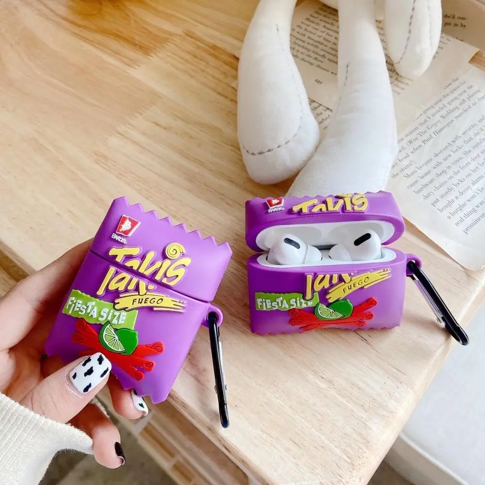 Hot Brand Takis Potato Chips Food Custodia 3D Per Airpods 1 2 Pro Auricolare Bluetooth Senza Fili In Silicone Morbido Proteggi Accessori Di Copertura