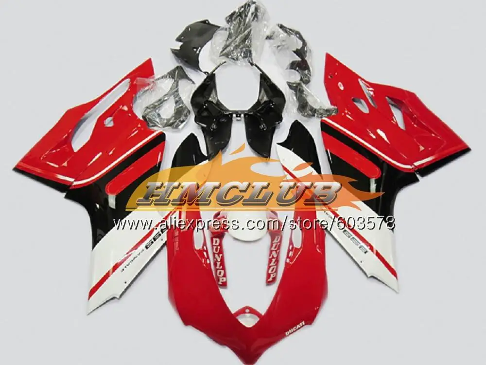 Инъекции для поездок на мотоцикле DUCATI 1199 Panigale 2012 2013 51CL. 87 899 1199R 899R 899S 1199S 12, 13, 14, 15 лет, Обтекатели Глянец желтый - Цвет: No. 7