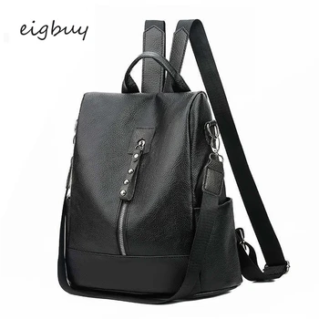 

Ladies Brand Student Classic Black Vintage Teenage Backpacks For Girls Sac A Dos Bags For School Teenager Girl Schoolbag